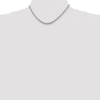 Sterling Silver 3.8mm Loose Rope Chain