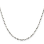 Sterling Silver 2.75mm Elongated Open Link Chain