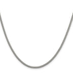 Sterling Silver 2.4mm Corona Chain