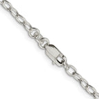 Sterling Silver 3.4mm Oval Cable Chain
