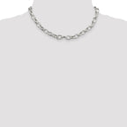 Sterling Silver 8mm Fancy Rolo Chain
