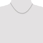 Sterling Silver 1.25mm Diamond-cut Round Franco Chain