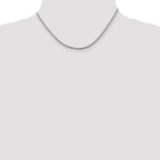 Sterling Silver 2mm Diamond-cut Round Franco Chain