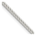 Sterling Silver 2mm Diamond-cut Round Franco Chain