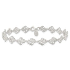 Sterling Silver Fancy Polished Anklet