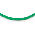 Sterling Silver 3mm Emerald Rubber Cord Necklace