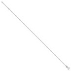 Sterling Silver 1mm Cable Chain 9 inch Plus 1 inch Extender - Total 10 inch Anklet