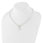 Sterling Silver Engraveable Heart Necklace