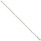 Sterling Silver Bead and Link Bracelet