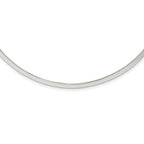 Sterling Silver Polished 4mm Neck Collar
