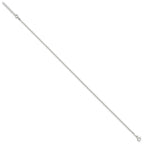 Sterling Silver 2mm Rolo Chain 9 inch Plus 1 inch Extender - Total 10 inch Anklet