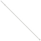 Sterling Silver 1.8mm Singapore Chain 9 inch Plus 1 inch Extender Chain - Total 10 inch Anklet