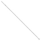 Sterling Silver 2mm Singapore Chain 9 inch Plus 1 inch Extender Chain - Total 10 inch Anklet