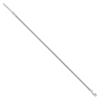 Sterling Silver 2.5mm Snake Chain 9 inch Plus 1 inch Extender - Total 10 inch Anklet