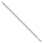 Sterling Silver 5.5mm Double Link Charm Bracelet