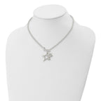 Sterling Silver Fancy Stars Necklace
