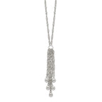 Sterling Silver Dangle Bead Necklace