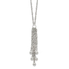 Sterling Silver Dangle Bead Necklace