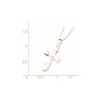 Sterling Silver Rhodium-plated Cross Necklace