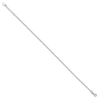 Sterling Silver Fancy Chain 9 inch Plus 1 inch Extender - Total 10 inch Anklet
