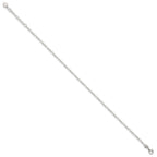 Sterling Silver Figaro Chain 9 inch Plus 1 inch Extender - Total 10 inch Anklet