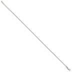 Sterling Silver 2mm Rope Chain 9 inch Plus 1 inch Extender - Total 10 inch Anklet