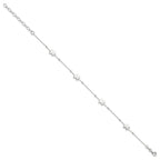 Sterling Silver Elephant 9 inch Plus 2 inch Extender - Total 11 inch Anklet