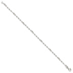 Sterling Silver Polished Fancy Bead Bracelet