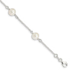 Sterling Silver FW Cultured Pearl Bracelet