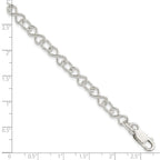 Sterling Silver Polished Fancy Link Bracelet