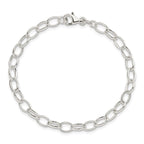 Sterling Silver Polished Fancy Link Bracelet