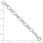 Sterling Silver Polished Fancy Link Bracelet