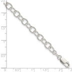 Sterling Silver Polished Fancy Link Bracelet