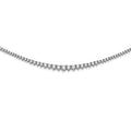 Sterling Shimmer Sterling Silver Rhodium-plated 17 inch 180 Stone Graduated CZ Necklace