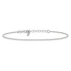 Sterling Silver Puffed Heart Dangle 9 inch Plus 1 inch Extender - Total 10 inch Anklet