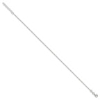 Sterling Silver 1.5mm Rolo Chain 9 inch Plus 1 inch Extender - Total 10 inch Anklet