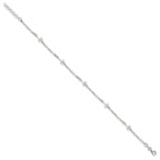 Sterling Silver Dragonflies 8 inch Plus 1 inch Extender - Total 9 inch Anklet