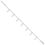 Sterling Silver Anchor Charms 9 inch Plus 1 inch Extender - Total 10 inch Anklet