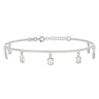 Sterling Silver Turtle Charms 9 inch Plus 1 inch Extender - Total 10 inch Anklet