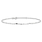 Sterling Silver Fancy Link 10 inch Plus 1 inch Extender - Total 11 inch Anklet