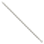 Sterling Silver Polished Heart Bracelet