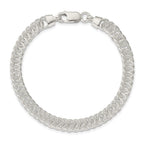 Sterling Silver Polished Fancy Link Bracelet