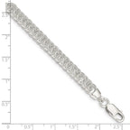 Sterling Silver Polished Fancy Link Bracelet