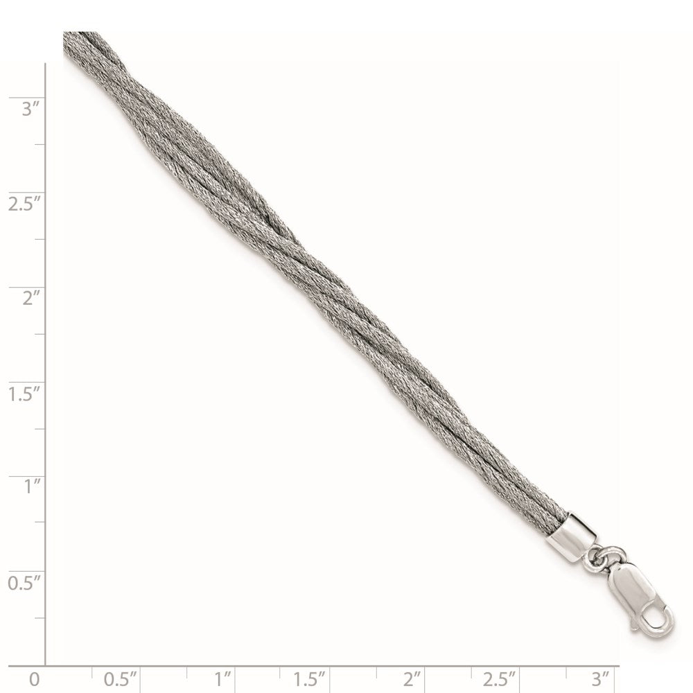 Sterling Silver Wire Mesh 6 Strand Bracelet