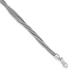 Sterling Silver Wire Mesh 6 Strand Bracelet