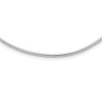 Sterling Silver Round 2mm w/2in. Ext Neckwire Chain