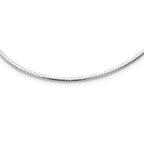 Sterling Silver 3mm Cubetto Necklace