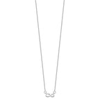 Sterling Silver Rhodium-plated w/ 2in ext. Infinity Necklace