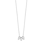 Sterling Silver Rhodium-plated 18in 3-Cross Necklace