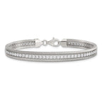 Sterling Silver CZ Polished Bracelet